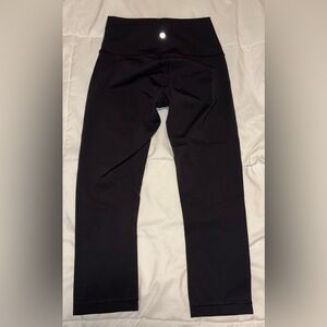 lululemon athletica Black Wunder Under Crop High-Rise Legging